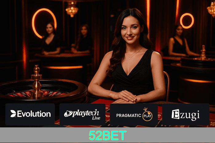 Live Casino 52BET bônus e prêmios incríveis