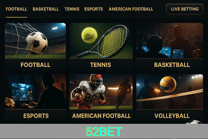 Aposte em apostas esportivas no cassino online 52BET