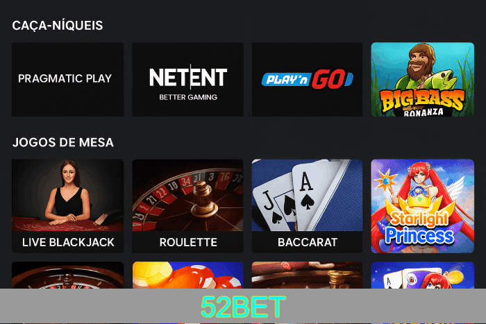 Jogos de caça-níqueis Cassino 52BET online