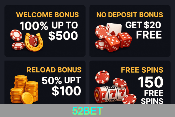 Bônus e recompensas exclusivas do Cassino 52BET